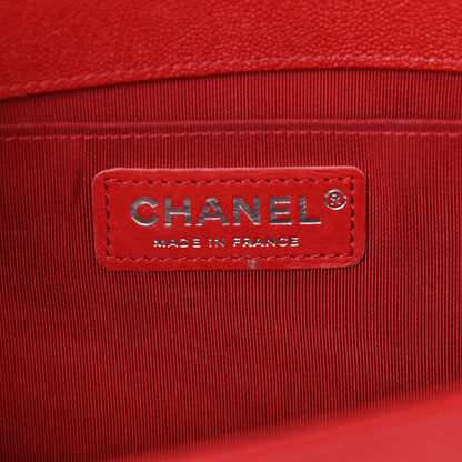 Chanel Caviar Quilted Medium Boy Flap Red 6 of 10