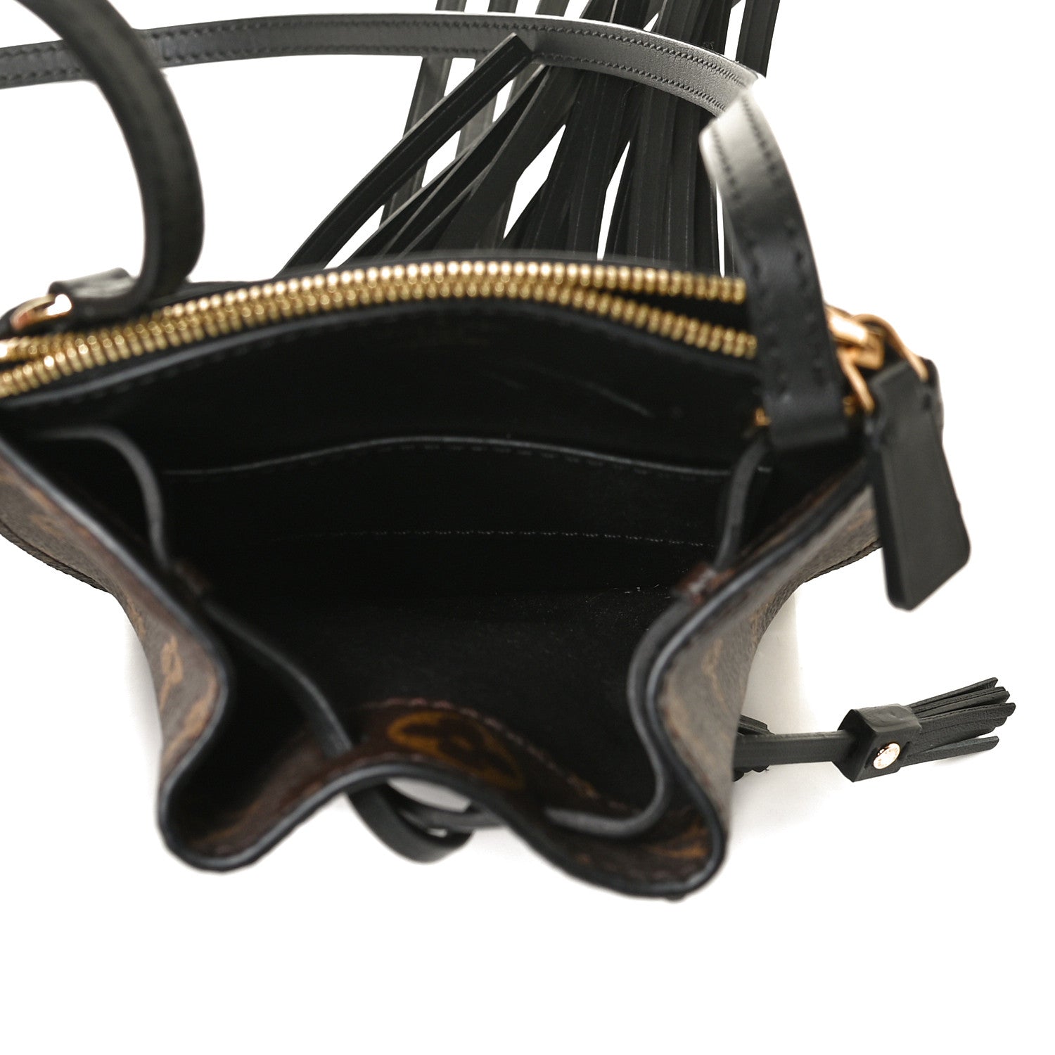 Louis Vuitton Monogram Fringed Mini Noe 5 of 10