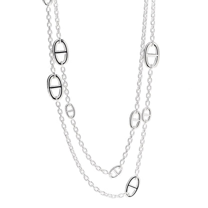 Hermes Sterling Silver Farandole Necklace 120 1 of 6