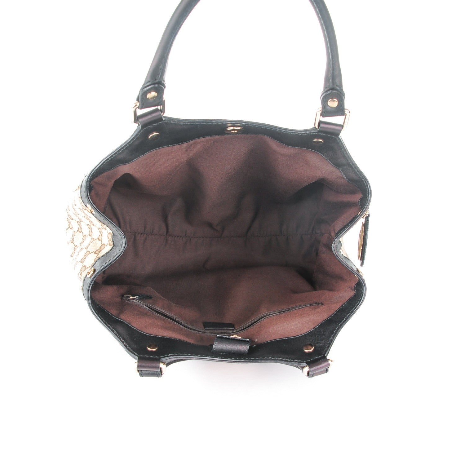 Gucci Monogram Medium Sukey Tote Beige Ebony Black 5 of 8