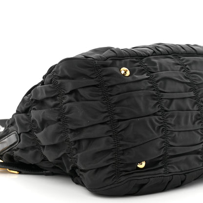 Prada Tessuto Nylon Gaufre Tote Black 9 of 12