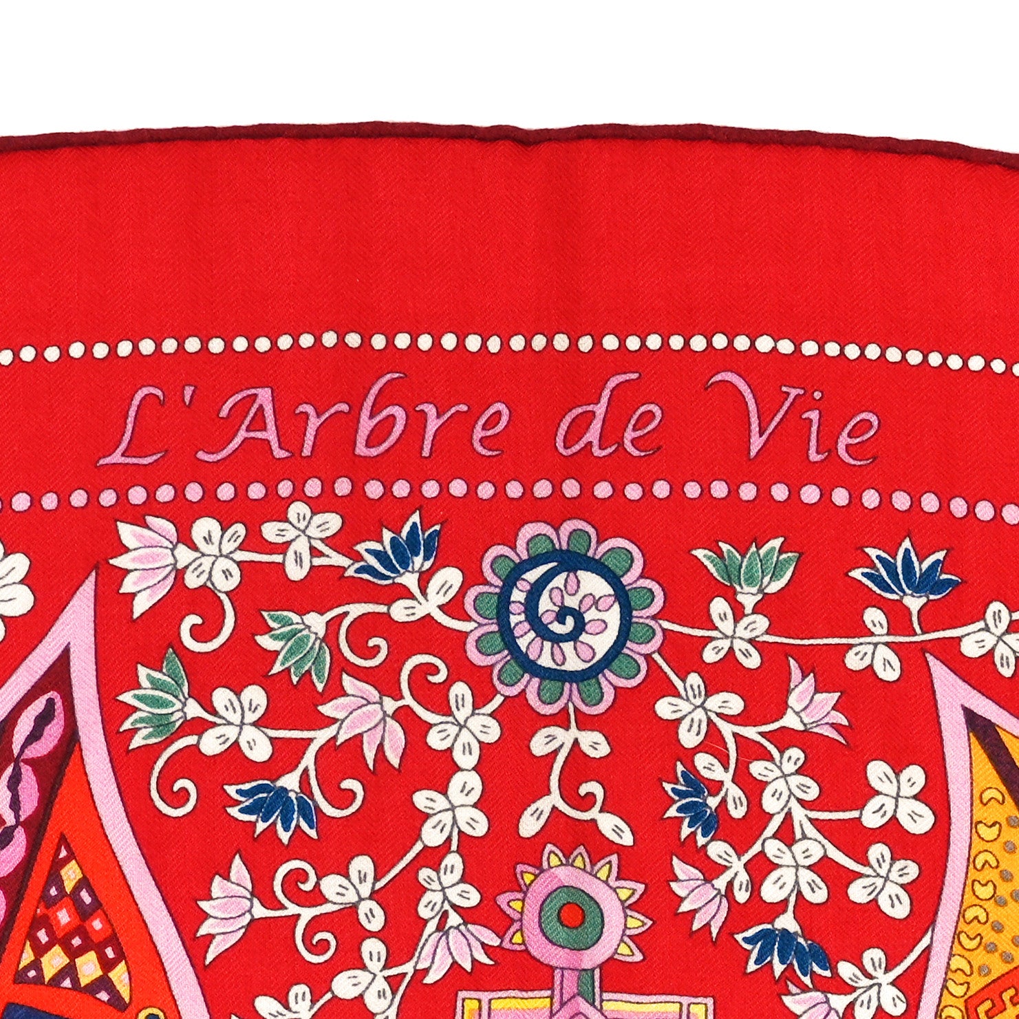 Hermes Cashmere Silk L'Arbre De Vi Shawl 140 4 of 4