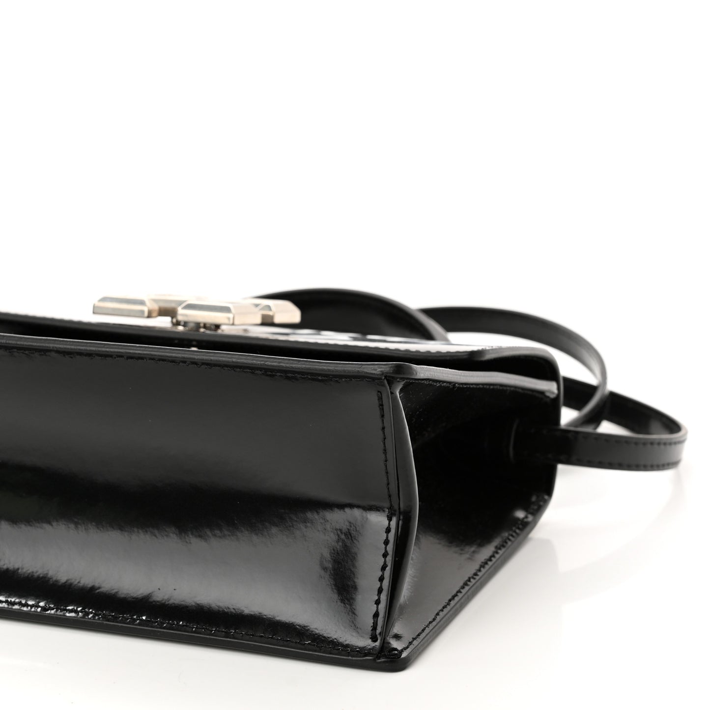 Calfskin Salary Jitney 1.4 Shoulder Bag Black