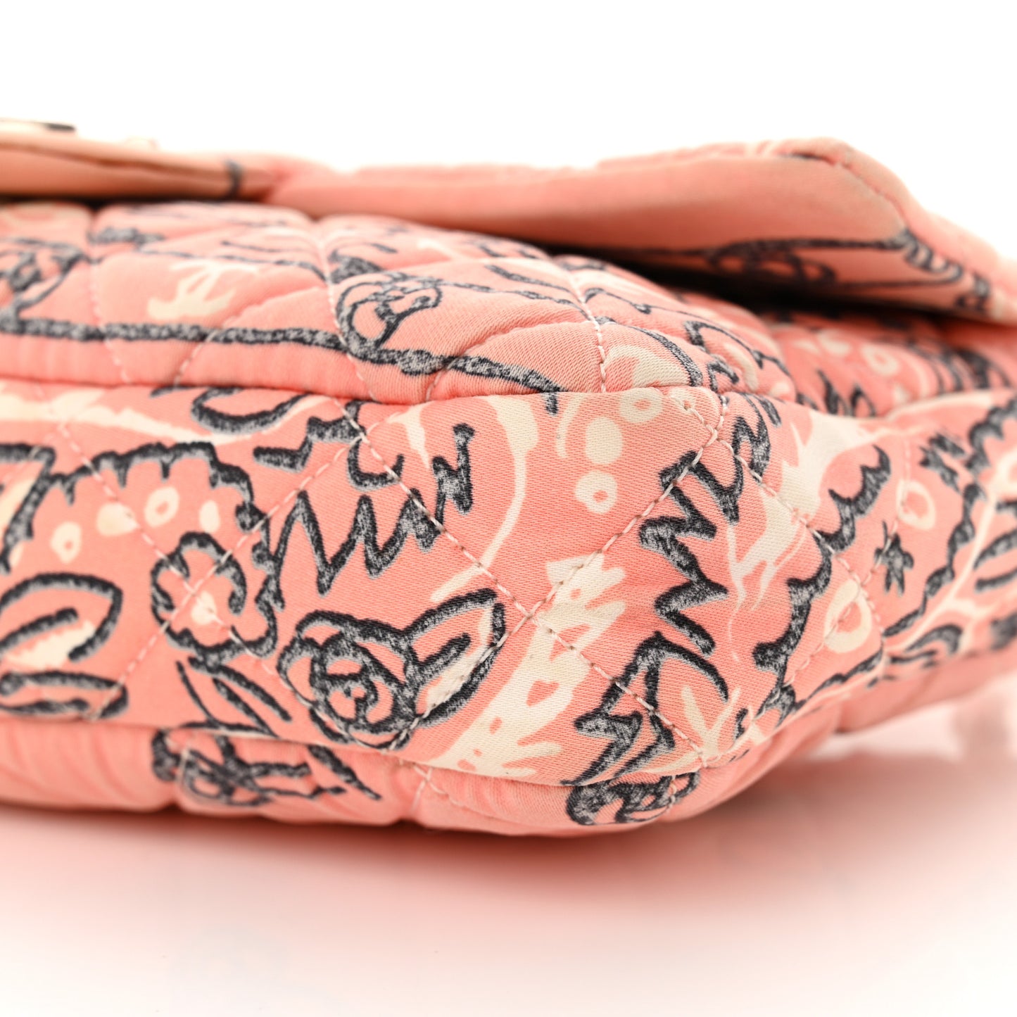 Cotton Quilted Small Bandana Single Flap Pink