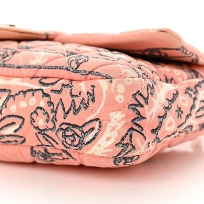 Chanel Cotton Quilted Small Bandana Single Flap Pink 10 of 10