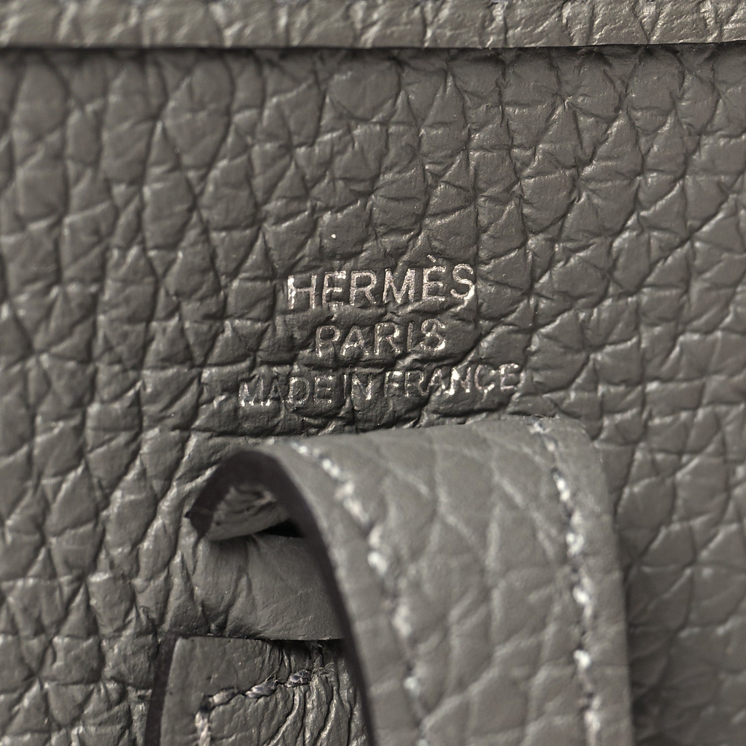 Hermes Taurillon Clemence Evelyne TPM Gris Meyer 6 of 11