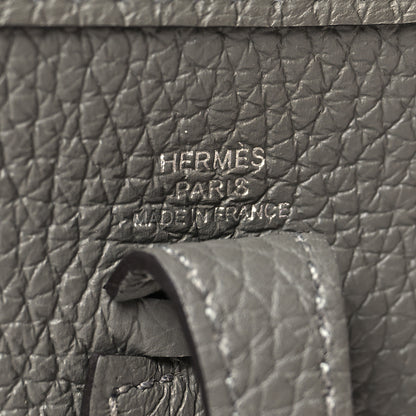 Hermes Taurillon Clemence Evelyne TPM Gris Meyer 6 of 11