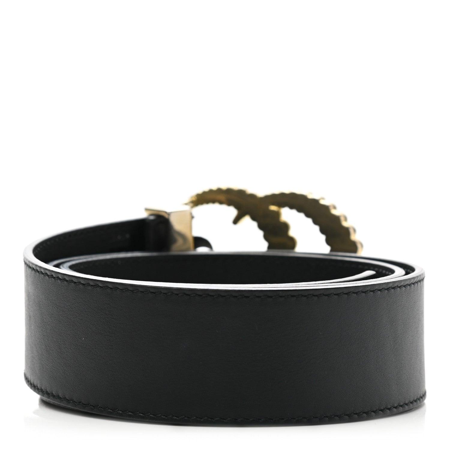 Gucci Moon Calfskin Torchon Double G 40mm Belt 85 34 Black 2 of 6
