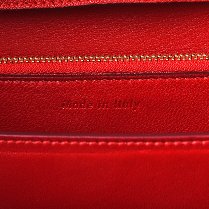 Celine Goatskin Medium Classic Box Flap Bag Carmin 7 of 8