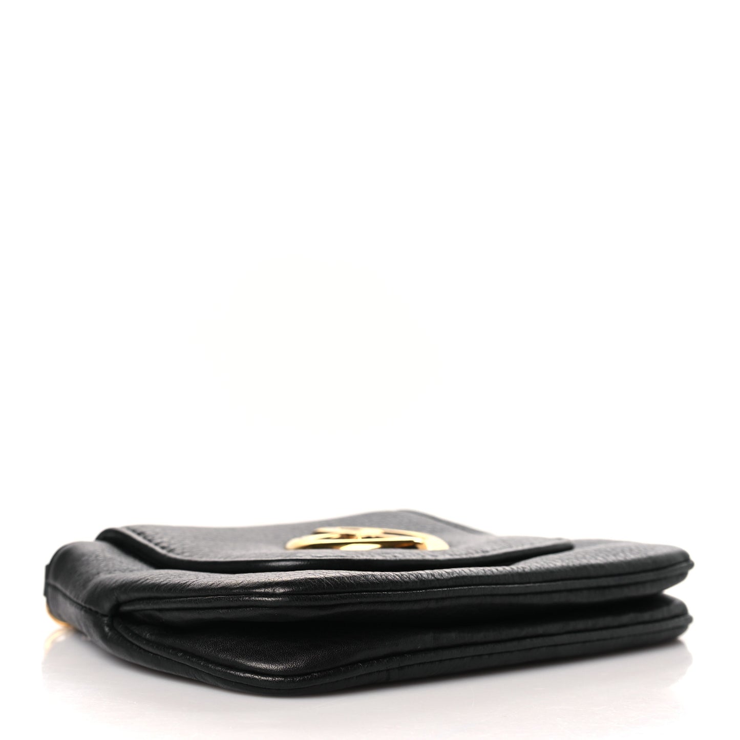 Pebbled Calfskin Small 1973 Chain Shoulder Bag Black