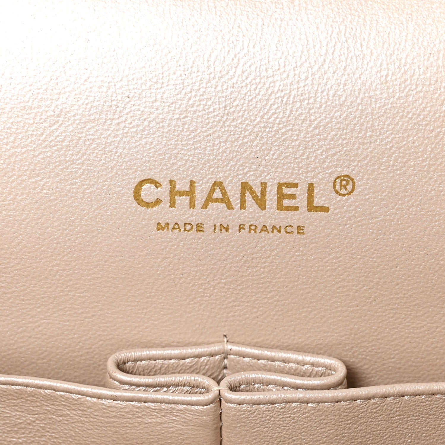 Chanel Iridescent Caviar Quilted Maxi Double Flap Beige 6 of 10