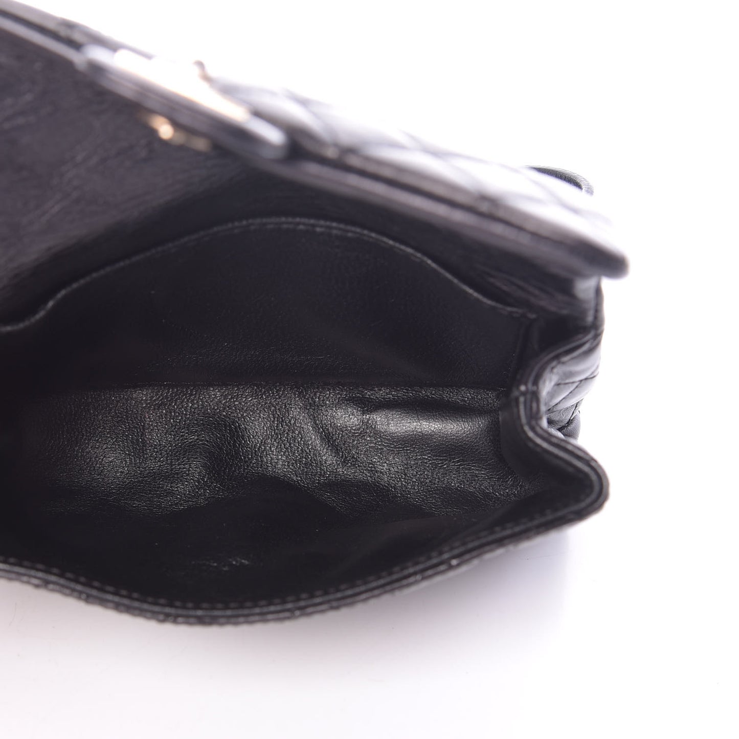 Aged Calfskin Quilted 2.55 Reissue Flap Belt Bag Clutch Black