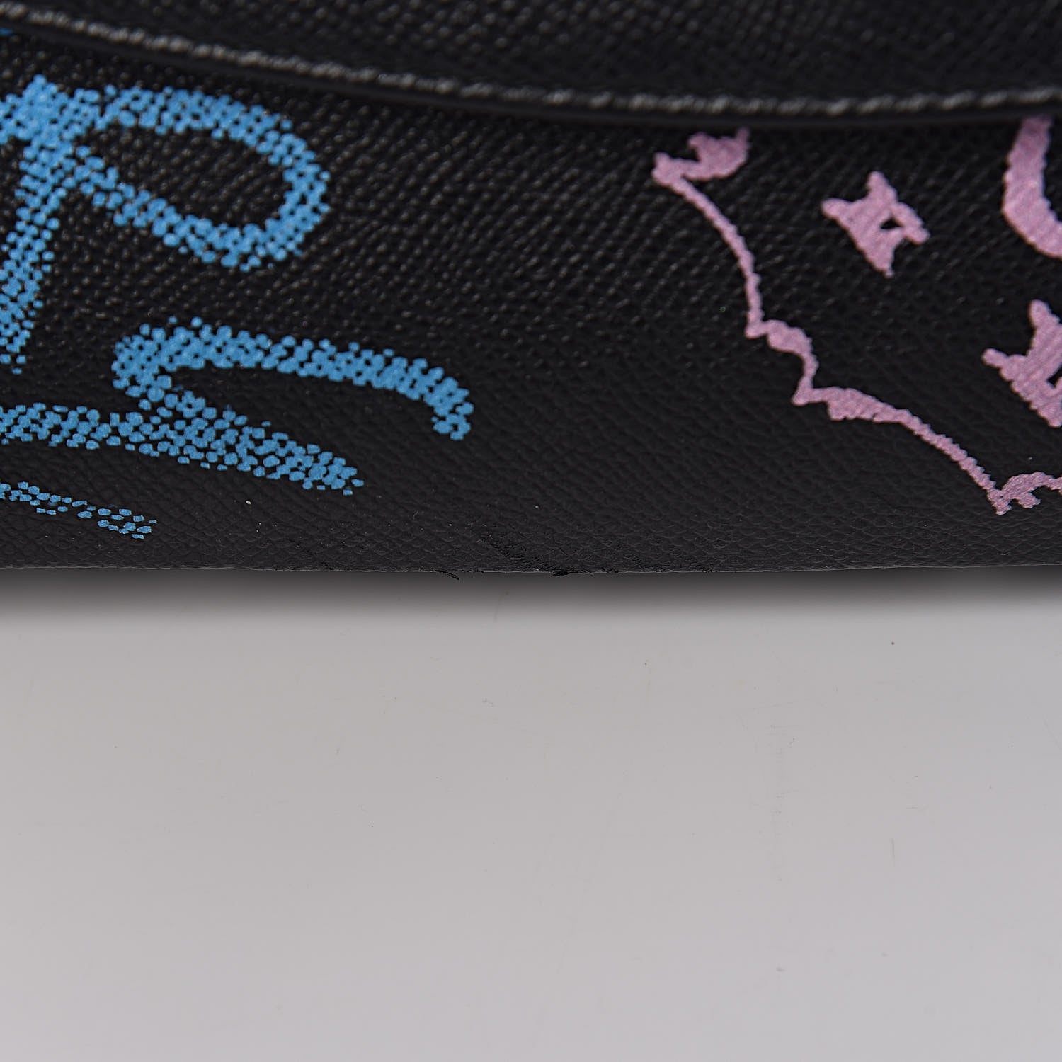 Balenciaga Grained Calfskin Graffiti M BB Round Shoulder Bag Black Multicolor 14 of 22