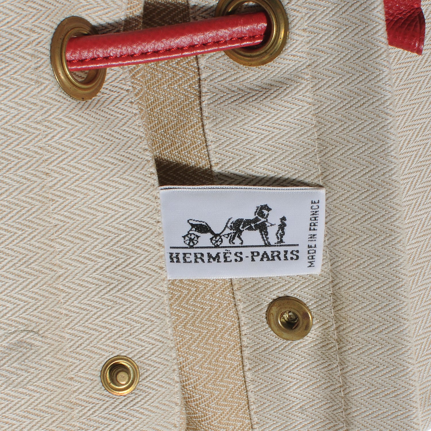 Hermes Cotton Aline Small Shoulder Bag Red 6 of 7