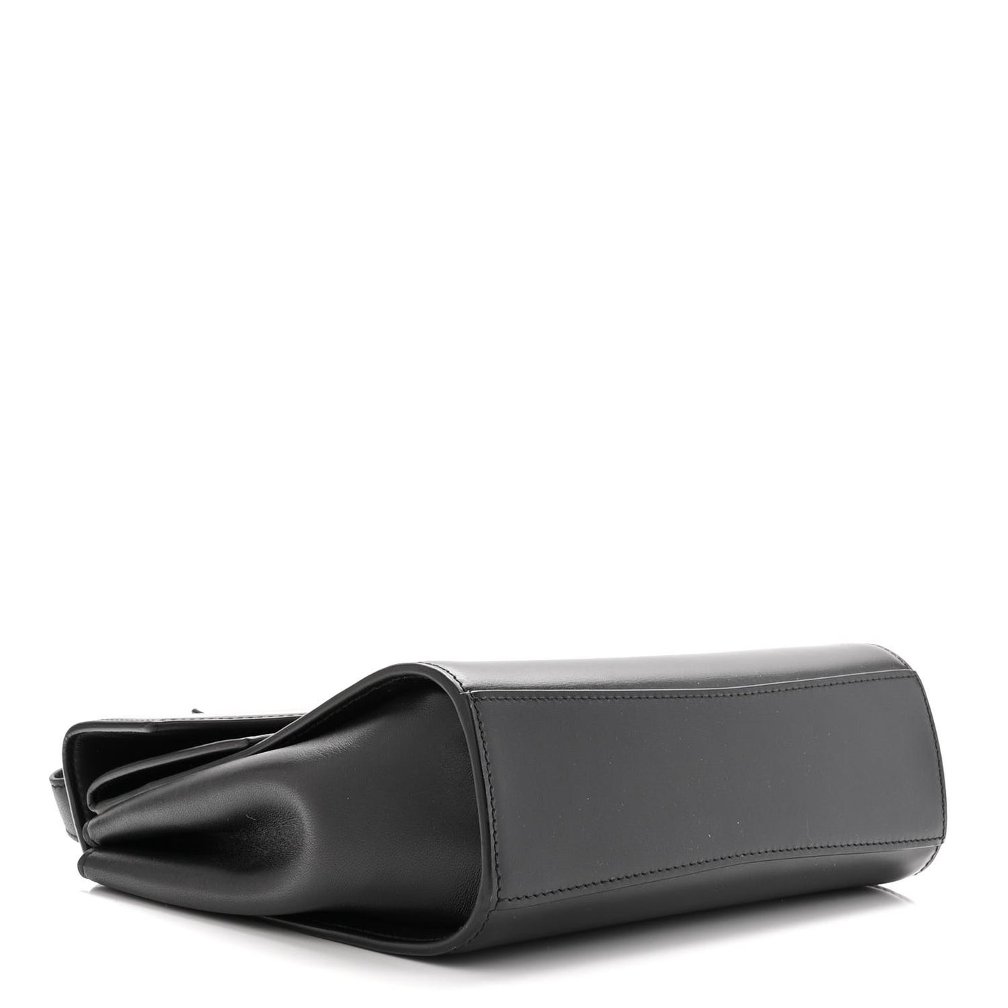 Box Calfskin Nappa Clip Bag Black