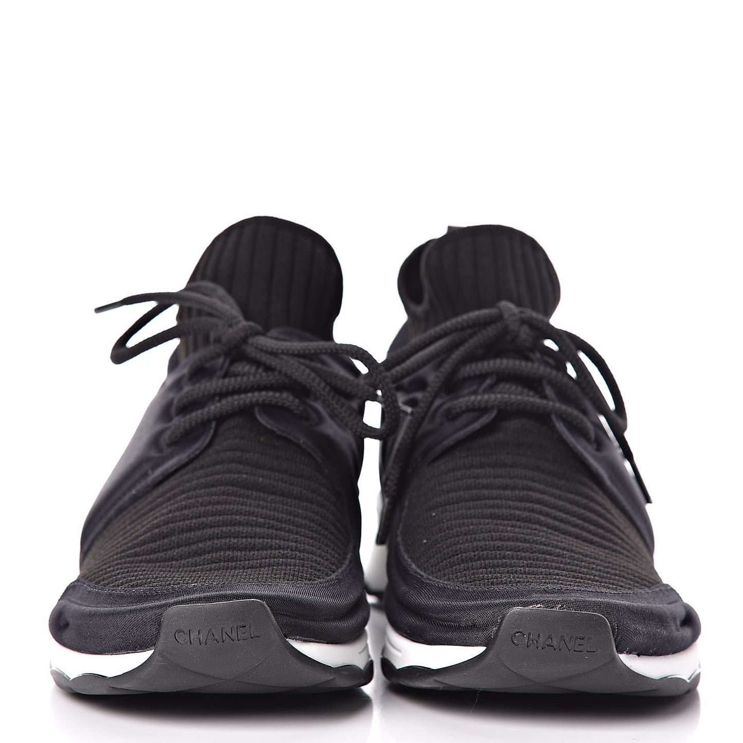 Stretch Fabric Womens CC Sneakers 37.5 Black