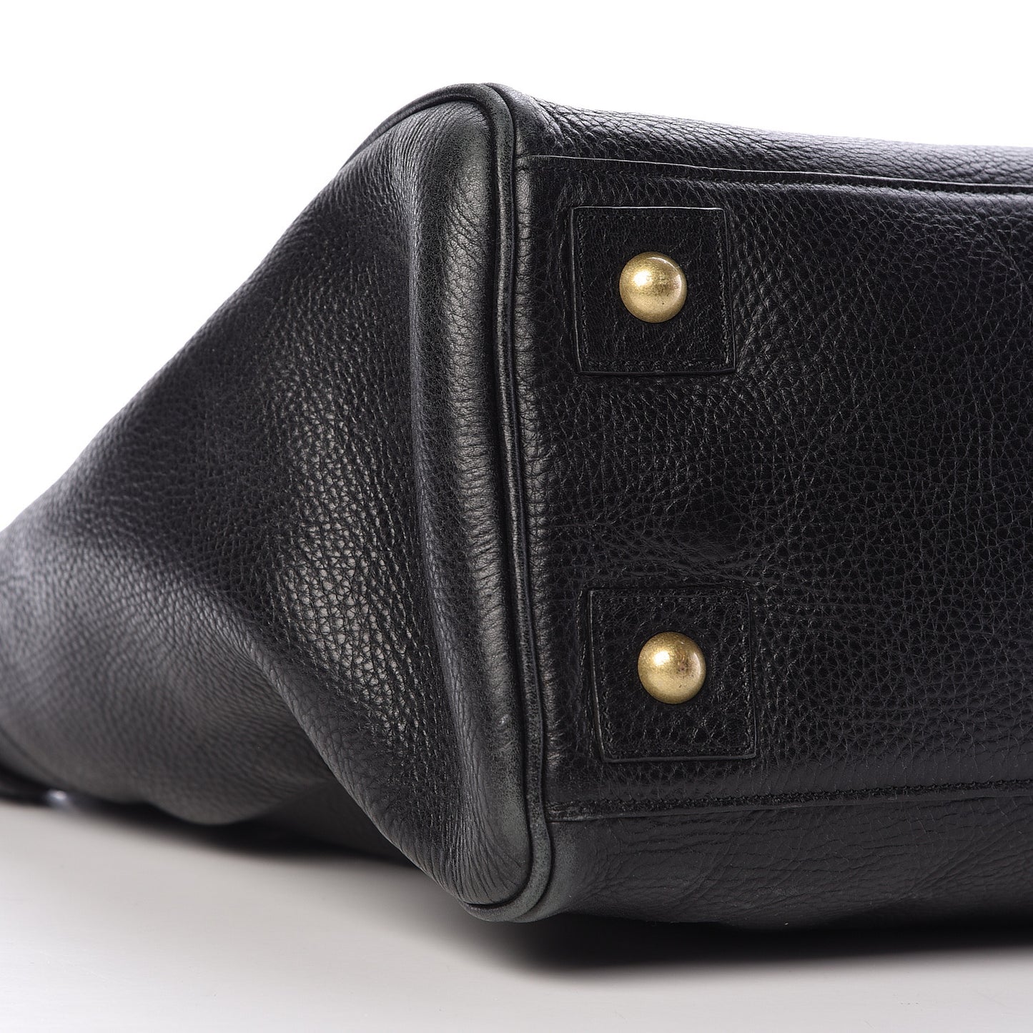 Natural Leather Bayswater Tote Black
