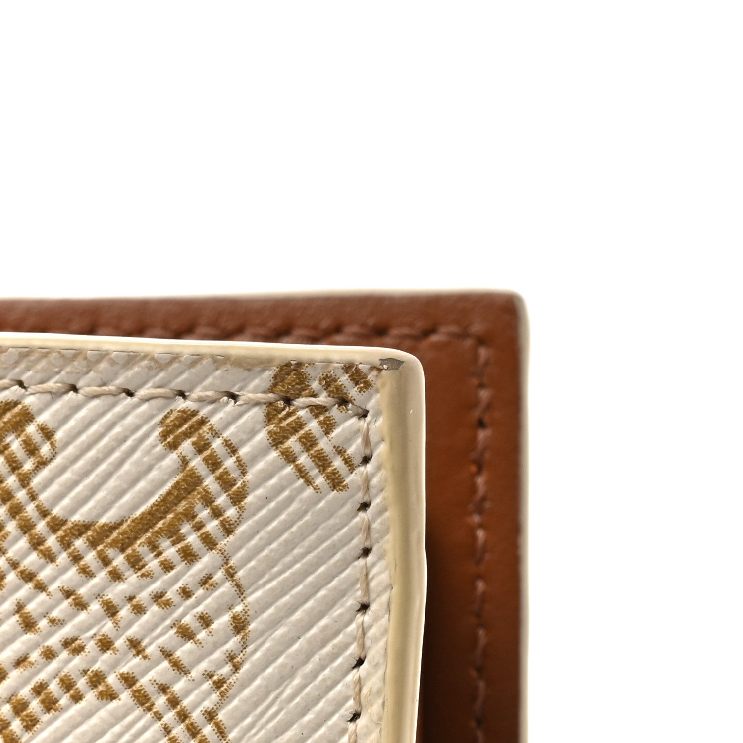 Celine Canvas Triomphe Small Strap Wallet White 9 of 11