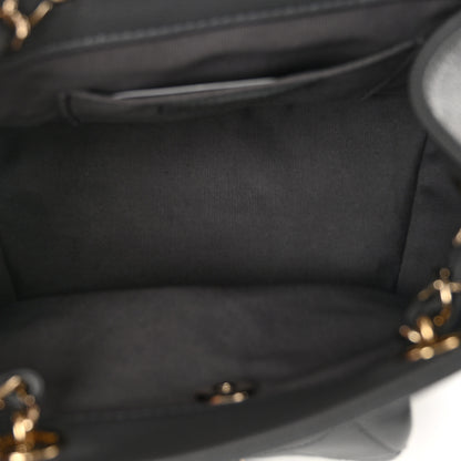 Chanel Shiny Caviar Quilted Pockets Drawstring Backpack Grey 6 of 10