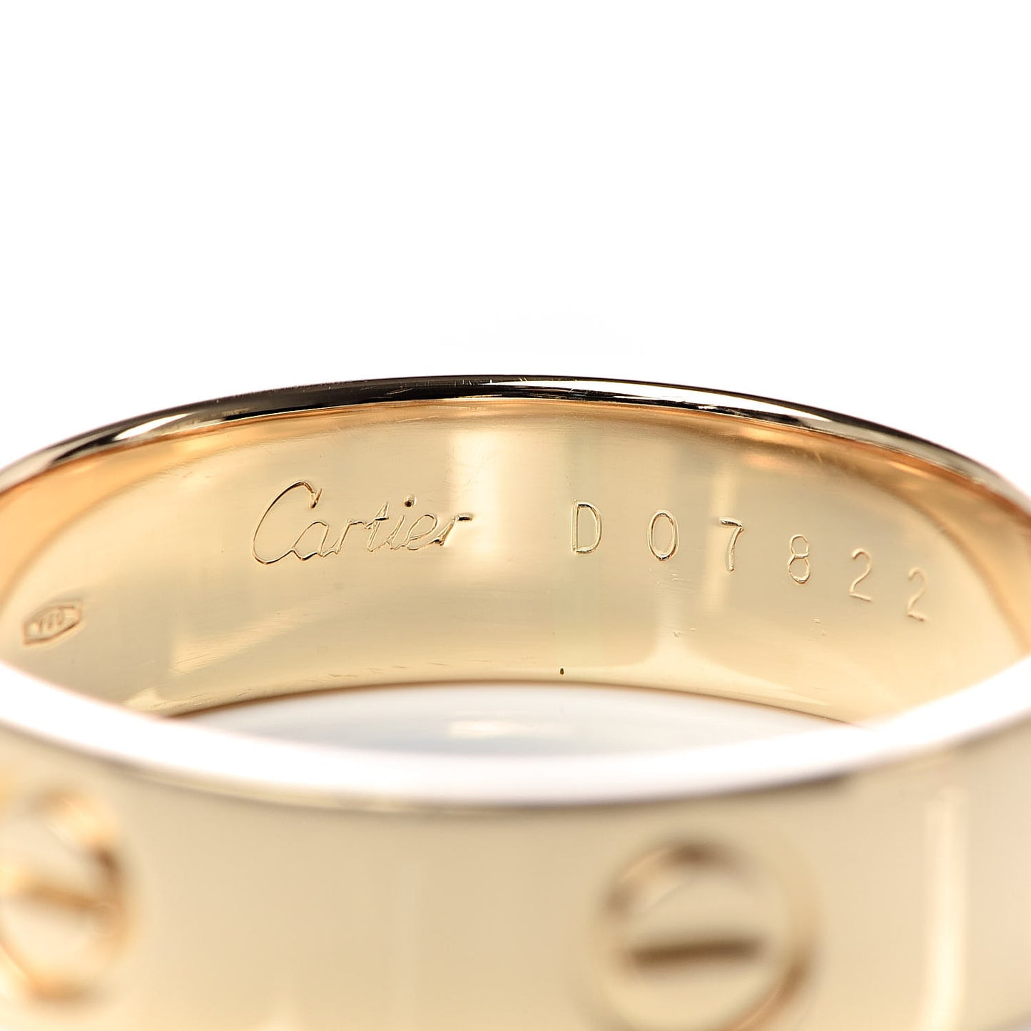 18K Yellow Gold 5.5mm LOVE Ring 63 10.25