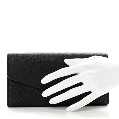 Louis Vuitton Empreinte Sarah Wallet NM Black 2 of 7