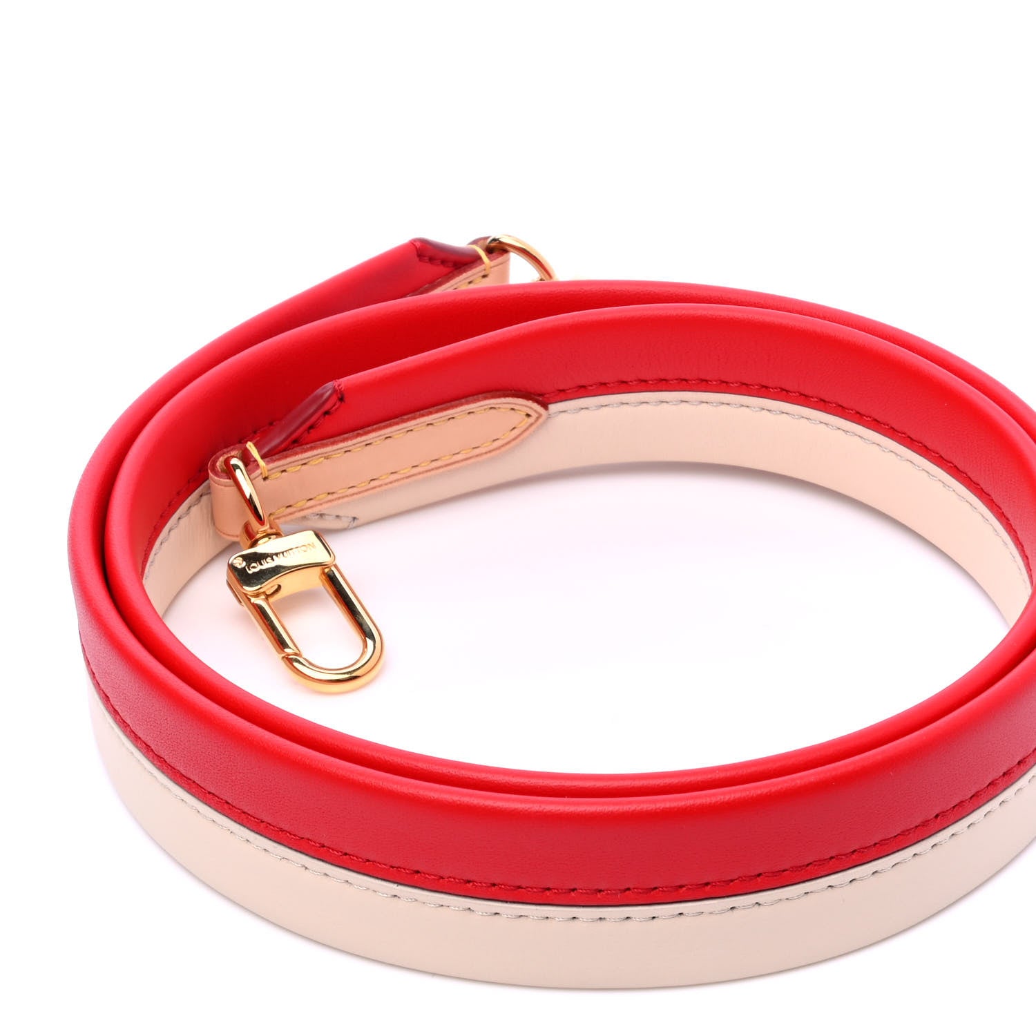 Louis Vuitton Calfskin Cluny BB Shoulder Strap Coquelicot Creme 3 of 4