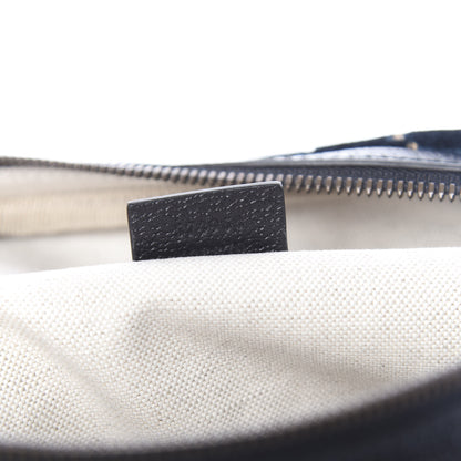 Gucci Velvet GG Monogram Web Belt Bag Blue Beige 7 of 10