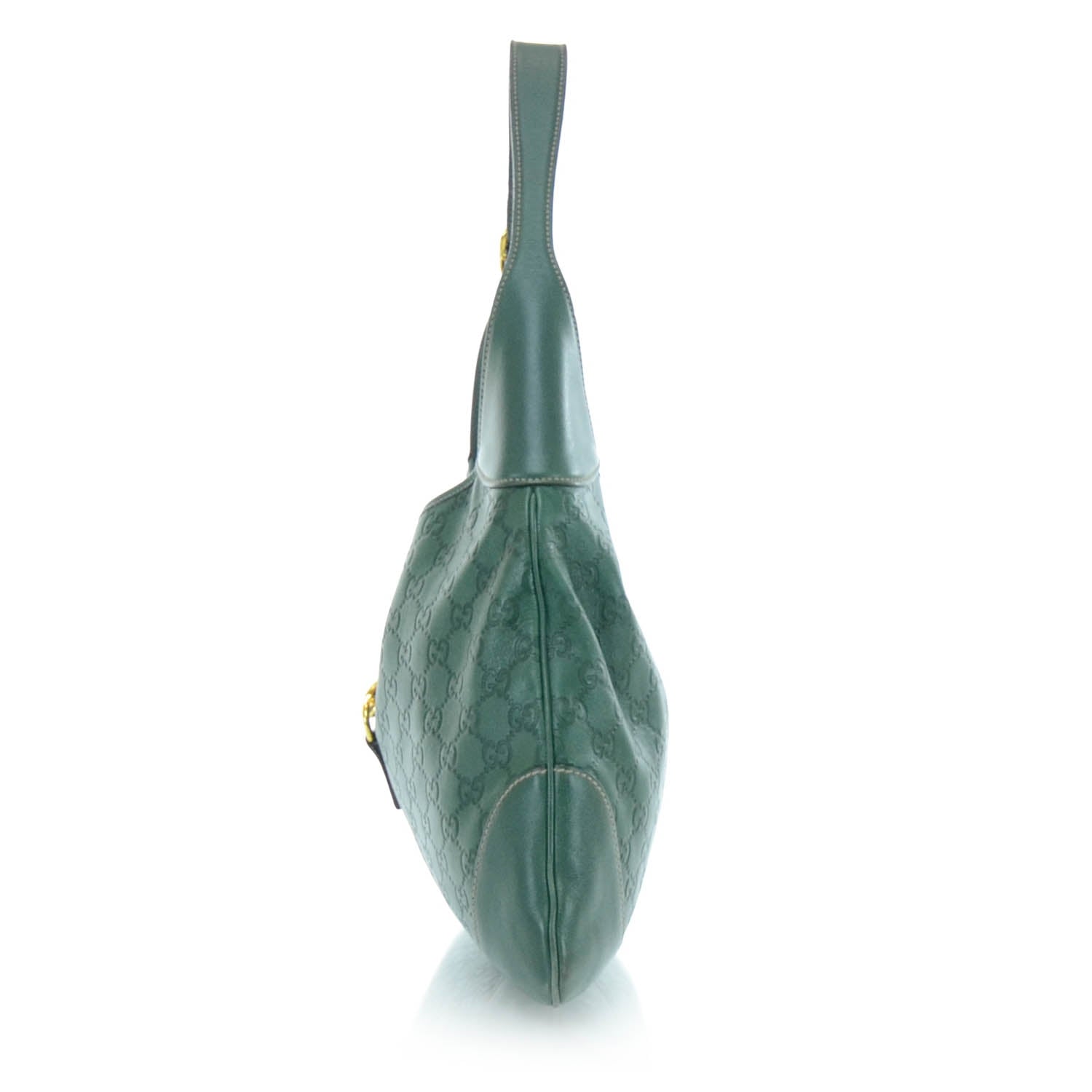 Gucci Guccissima Bouvier Hobo Dark Green 4 of 12