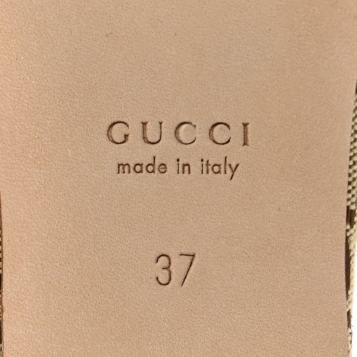 Gucci GG Monogram Crystal Horsebit Bow Ballet Flats 37 Beige Ebony Sundial 7 of 9