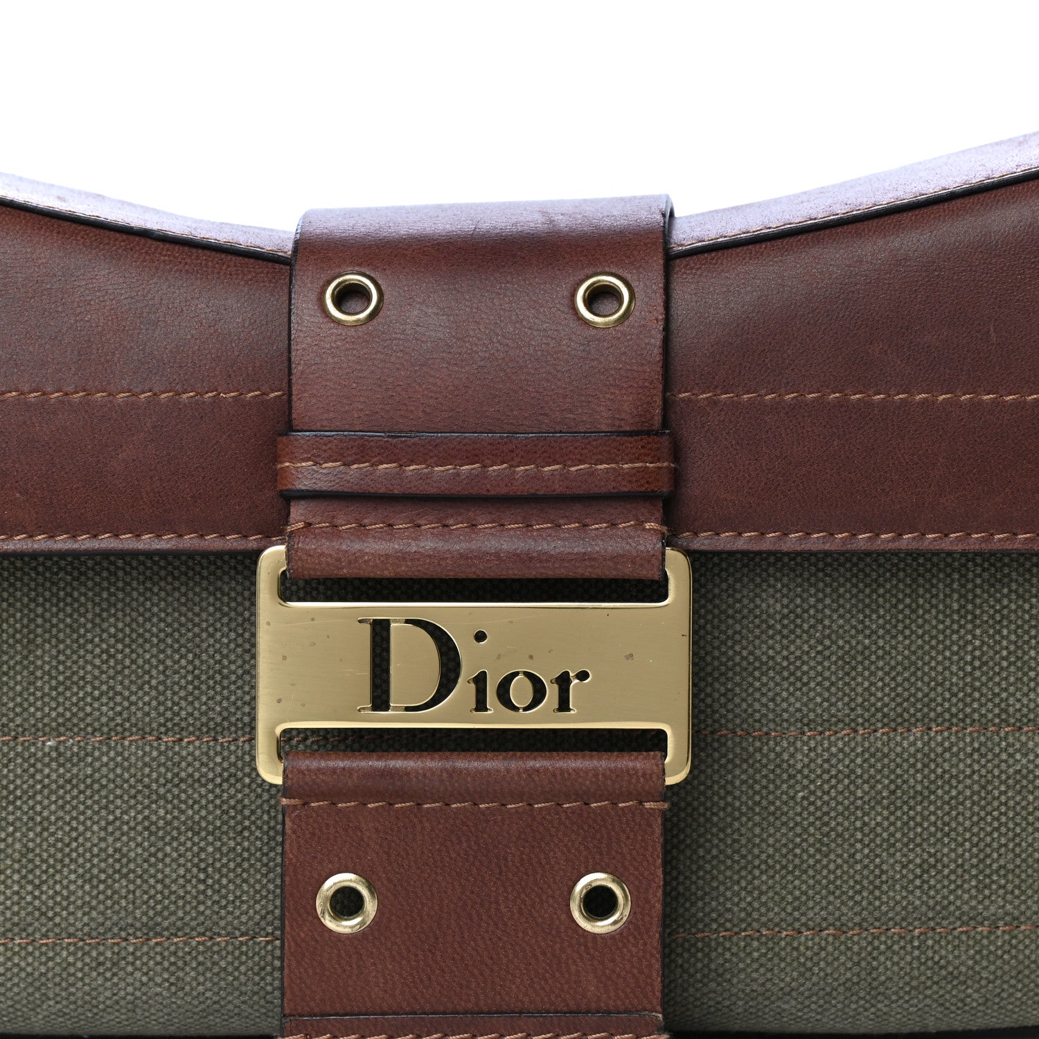 Christian Dior Canvas Calfskin Street Chic Columbus Ave Green 7 of 21