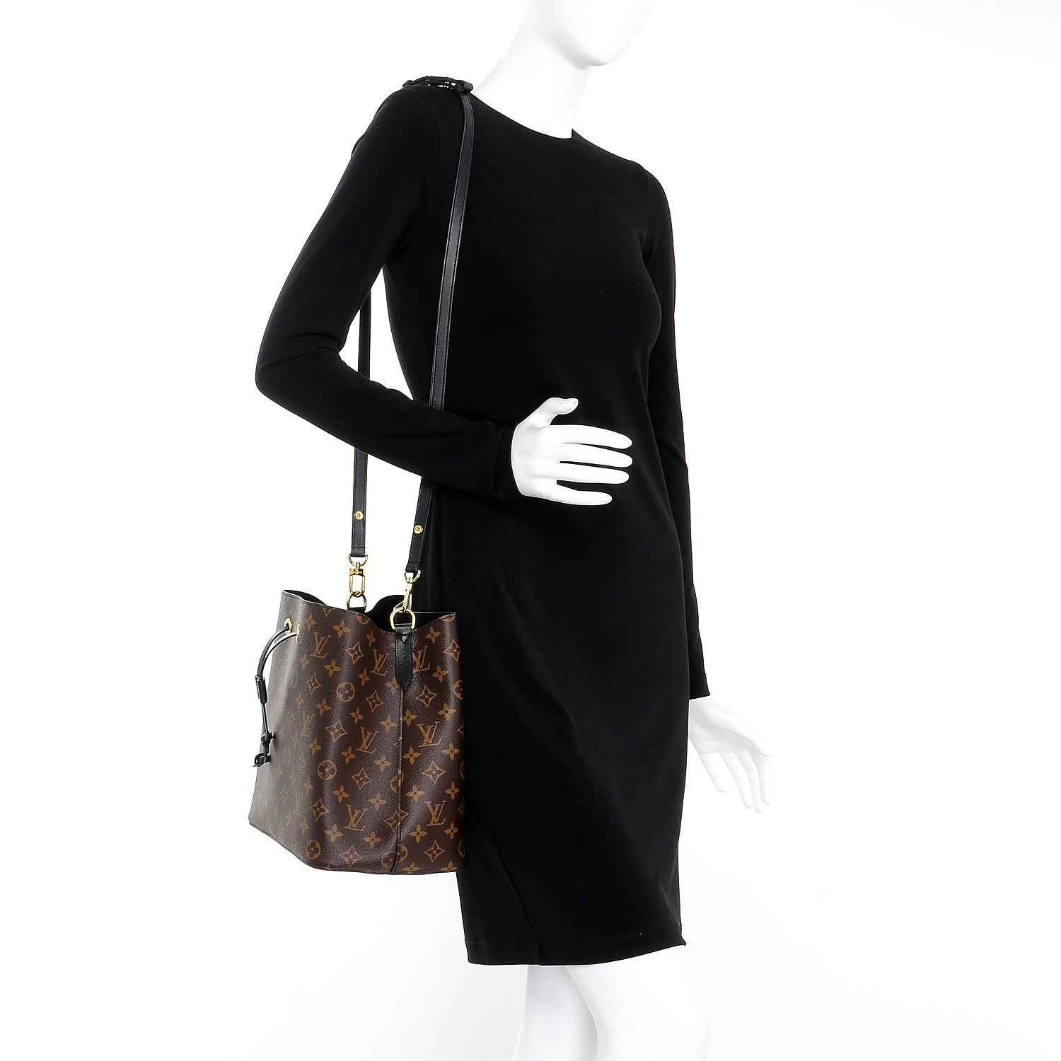 Louis Vuitton Monogram Neonoe MM Black 2 of 7