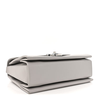 Mulberry High Gloss Calfskin Lana Top Handle Pale Grey 4 of 11