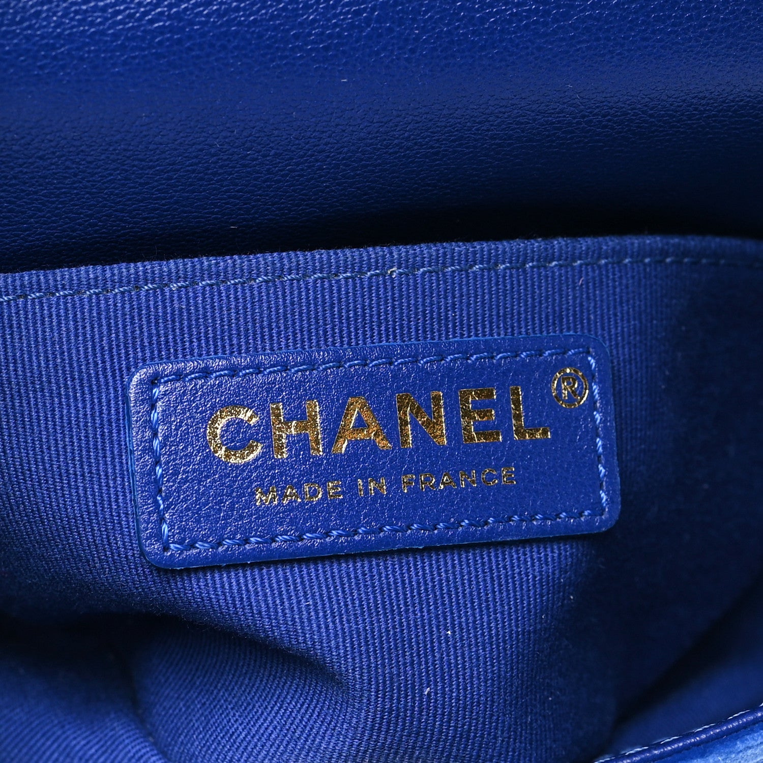 Chanel Velvet Quilted Mini Place Vendome Flap Blue 6 of 10