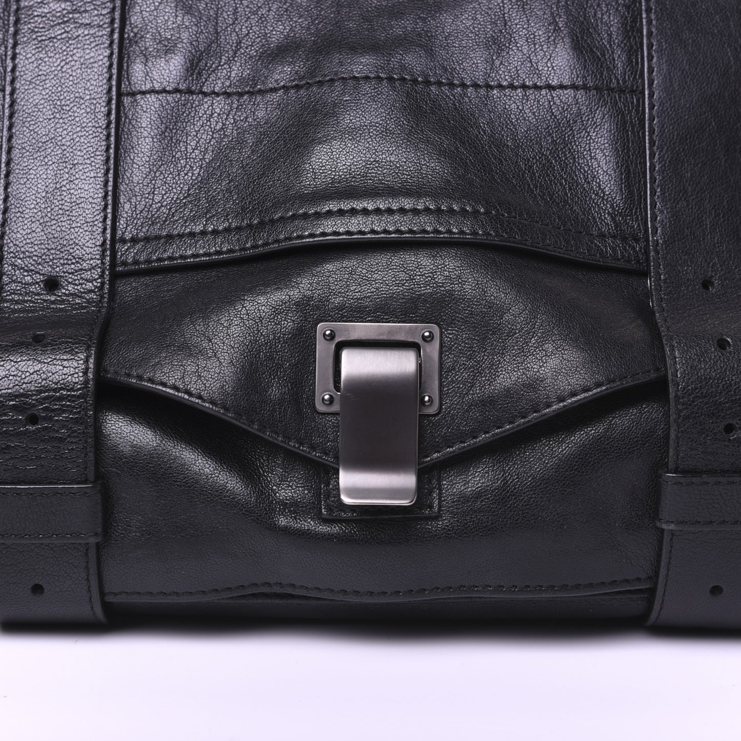 Lambskin Medium PS1 Satchel Black