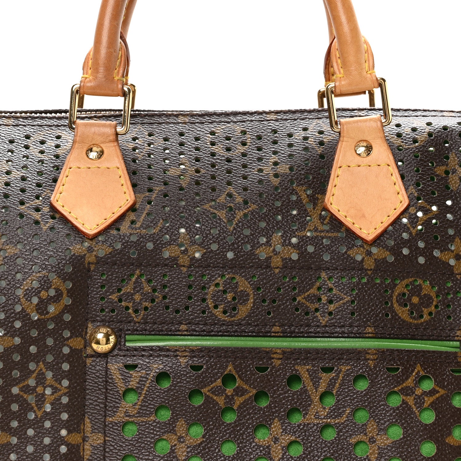 Louis Vuitton Monogram Perforated Speedy 30 Green 1908682