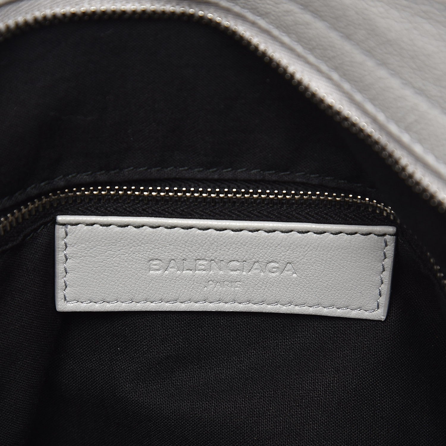 Balenciaga Chevre Silver Metallic Edge Hardware Velo Gris Perle 7 of 9