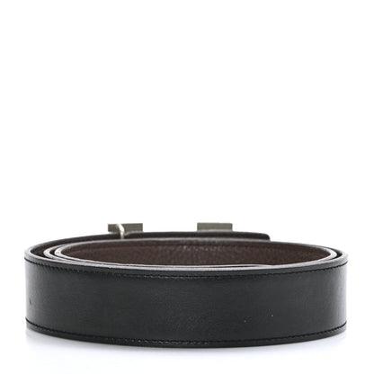 Hermes Swift Togo 32mm H Belt 95 Black Chocolate 2 of 6