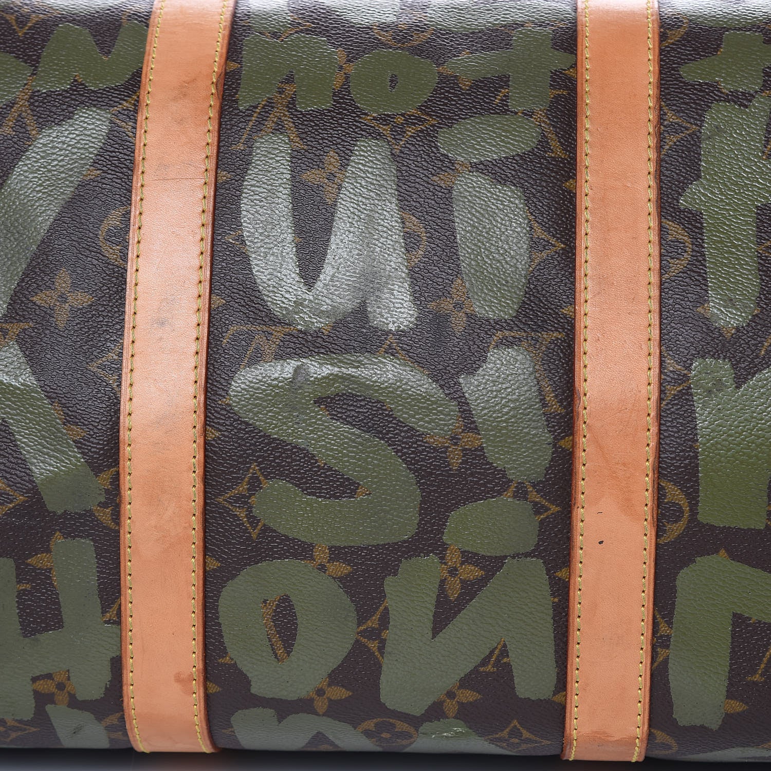 Louis Vuitton Graffiti Keepall 50 Kaki 12 of 16