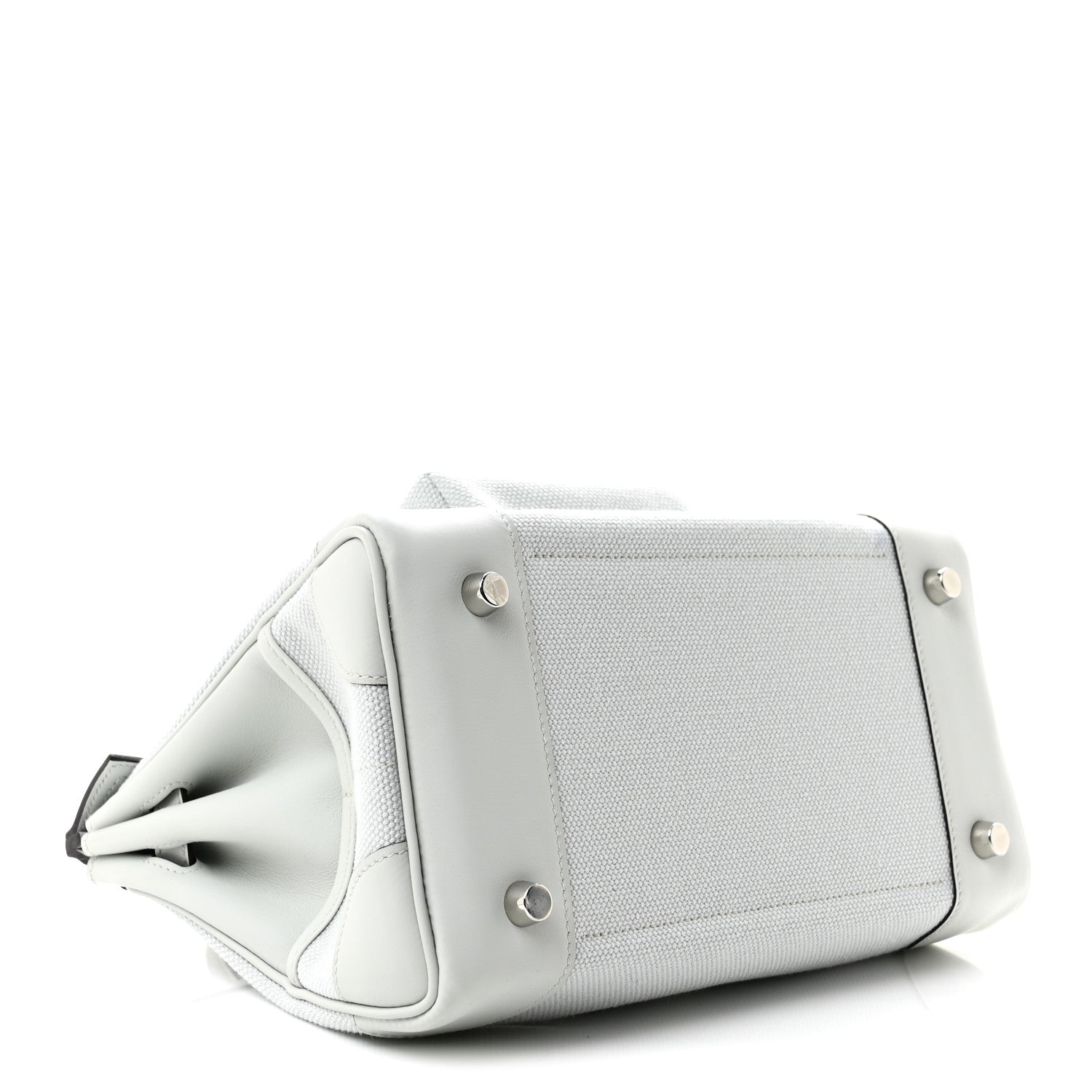 Hermes Toile Goeland Swift Cargo Birkin 25 Gris Platine 4 of 11
