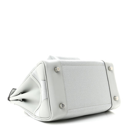 Hermes Toile Goeland Swift Cargo Birkin 25 Gris Platine 4 of 11