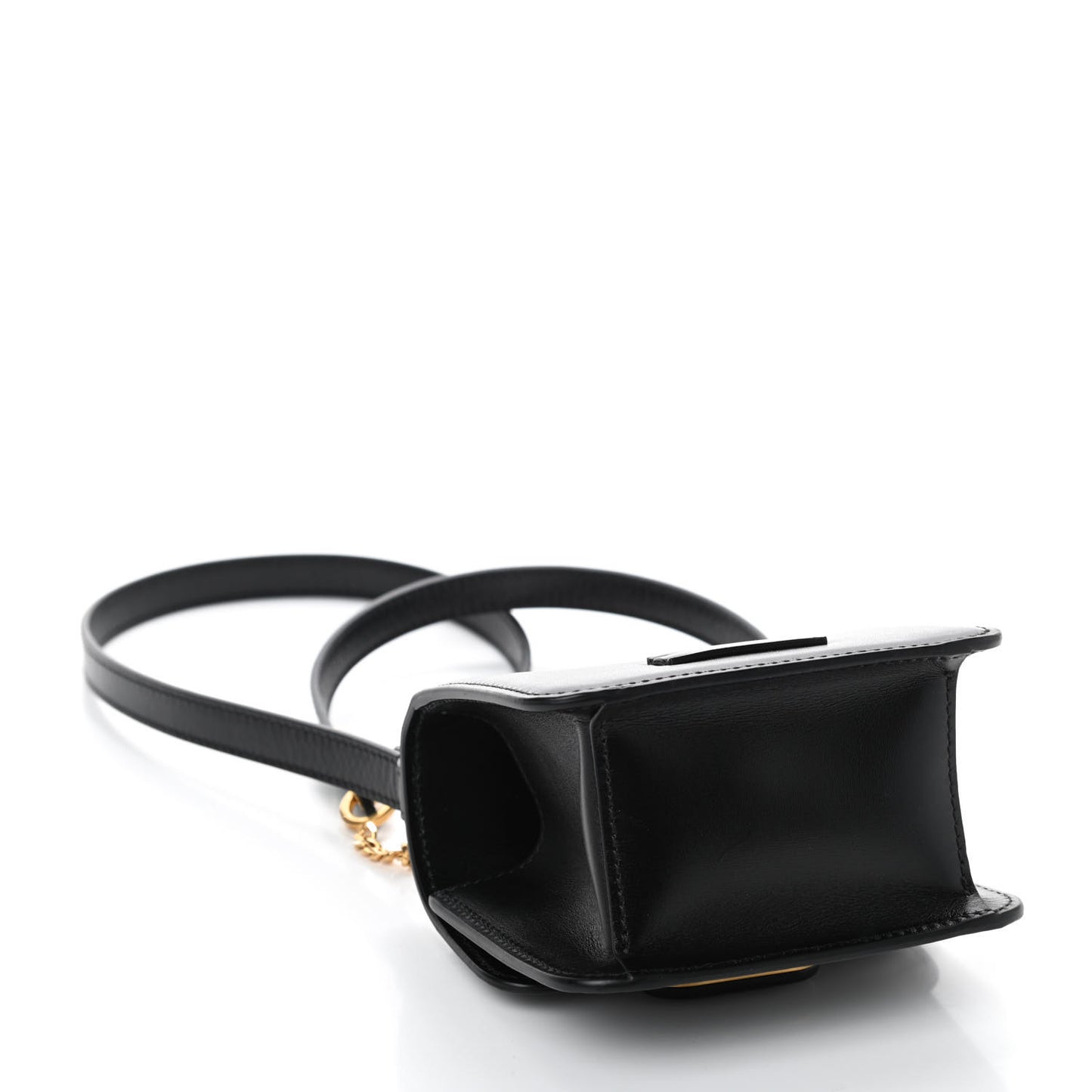 Smooth Calfskin Micro VSling Shoulder Bag Black