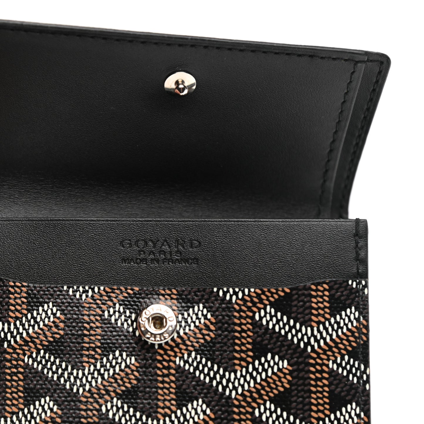 Goyardine Marigny Coin Purse Wallet Black