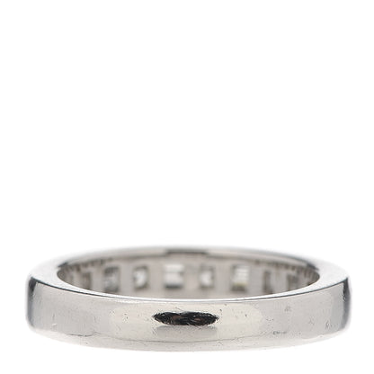 Tiffany Platinum Diamond 3mm Channel-Set Band Ring 52 6 3 of 5