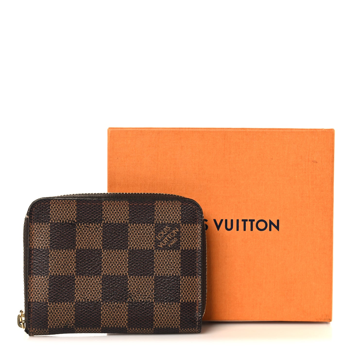 Damier Ebene Zippy Coin Purse Rose Ballerine