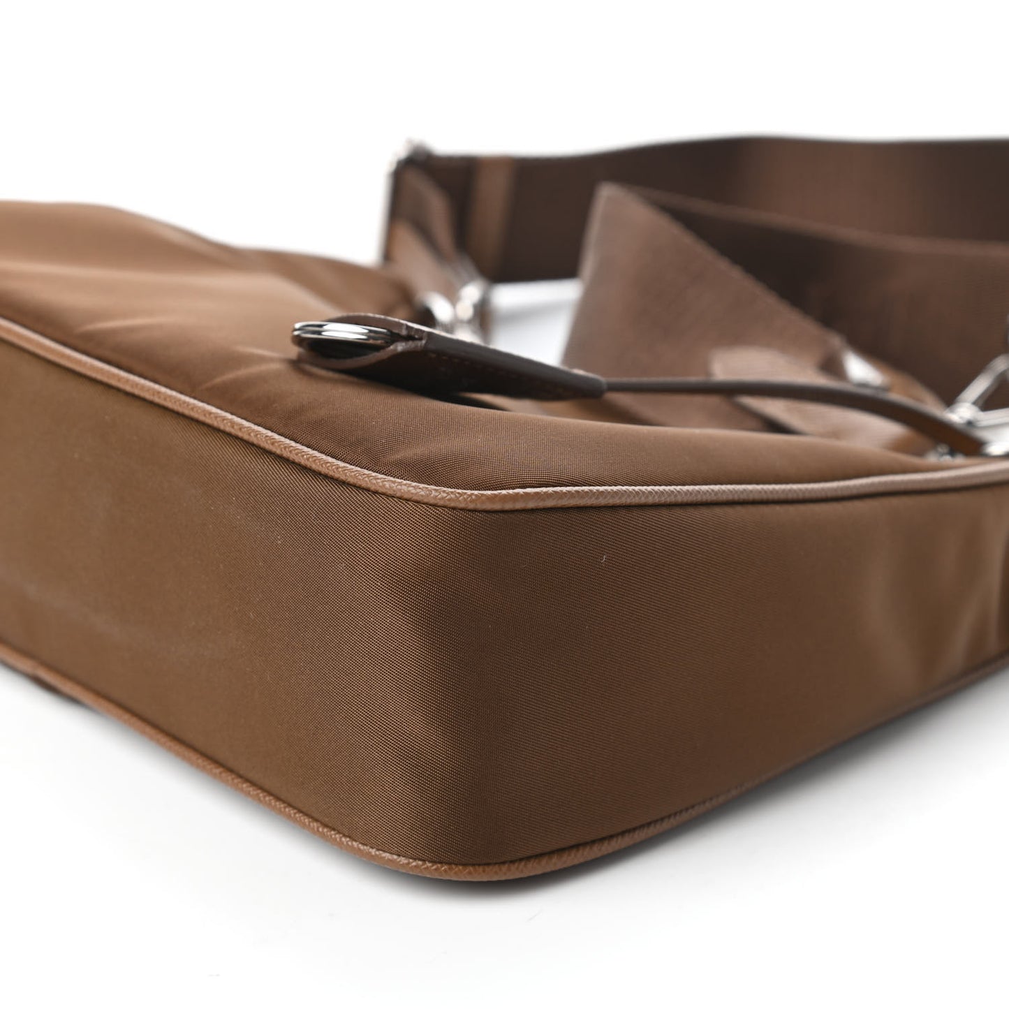 Tessuto Nylon Saffiano Re-Edition 2005 Shoulder Bag Cacao