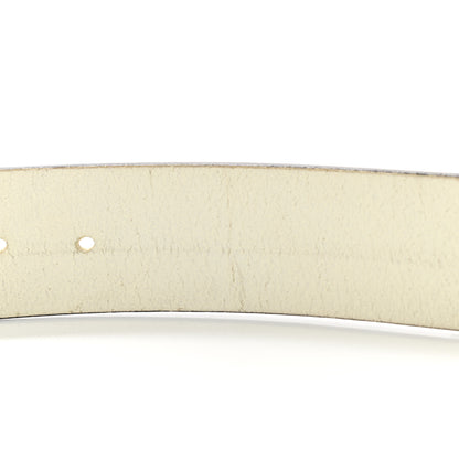 Gucci Calfskin Double G Belt 95 38 White 6 of 10