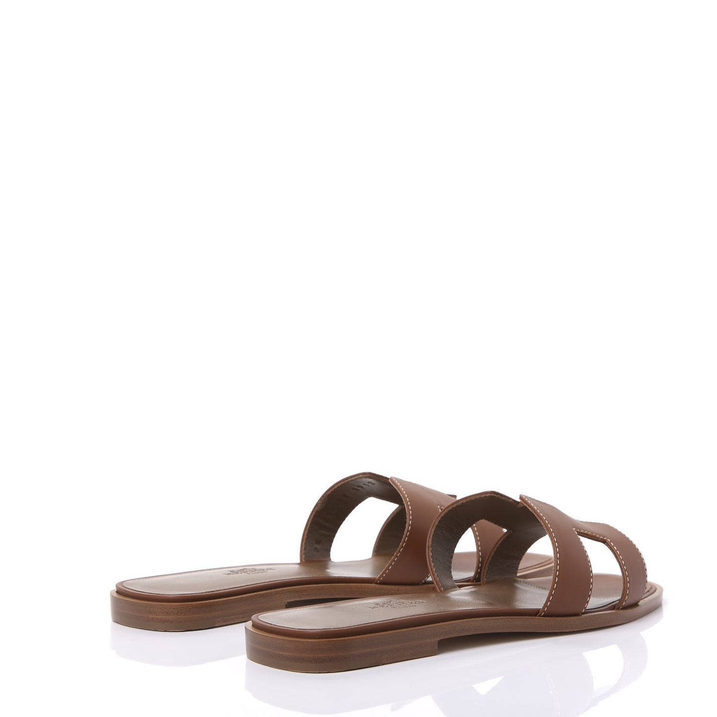 Box Calfskin Oran Sandals 37 Gold