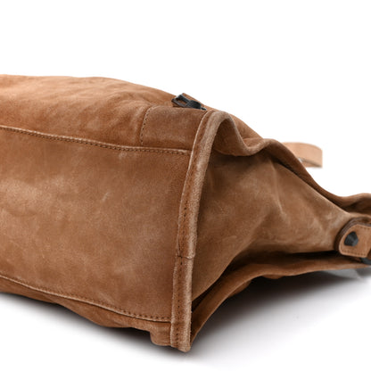 Balenciaga Waxed Suede Calfskin Classic Hardware Medium Le City Camel 9 of 9