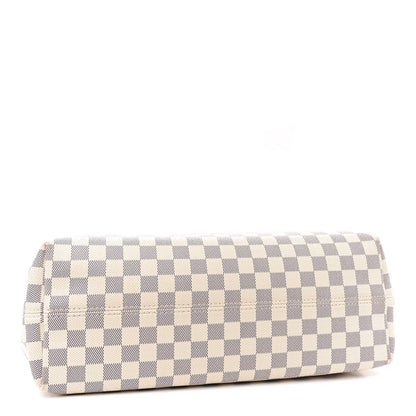 Louis Vuitton Damier Azur Graceful MM Rose Ballerine 4 of 10