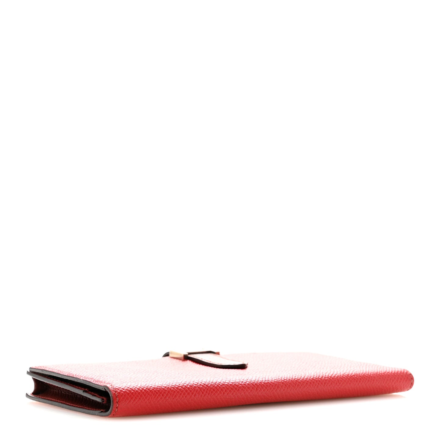 Epsom Bi-Color Bearn Gusset Wallet Rouge Casaque Rouge H